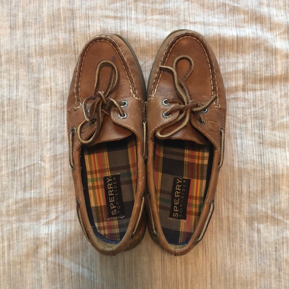 Sherry’s 2 eye Sahara brown boat shoes - Picture 1 of 5
